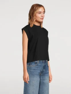 Caspen Cap-Sleeve T-Shirt