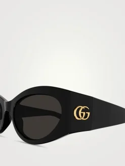 Cat Eye Wrap Sunglasses