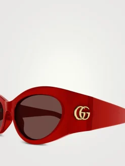 Cat Eye Wrap Sunglasses