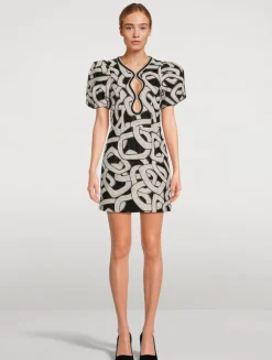 Catena Jacquard Mini Dress