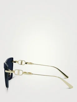 CD Chain M3U Butterfly Sunglasses