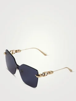 CD Chain M1U Square Sunglasses