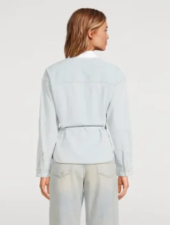 C-Delphi Poplin Wrap Shirt