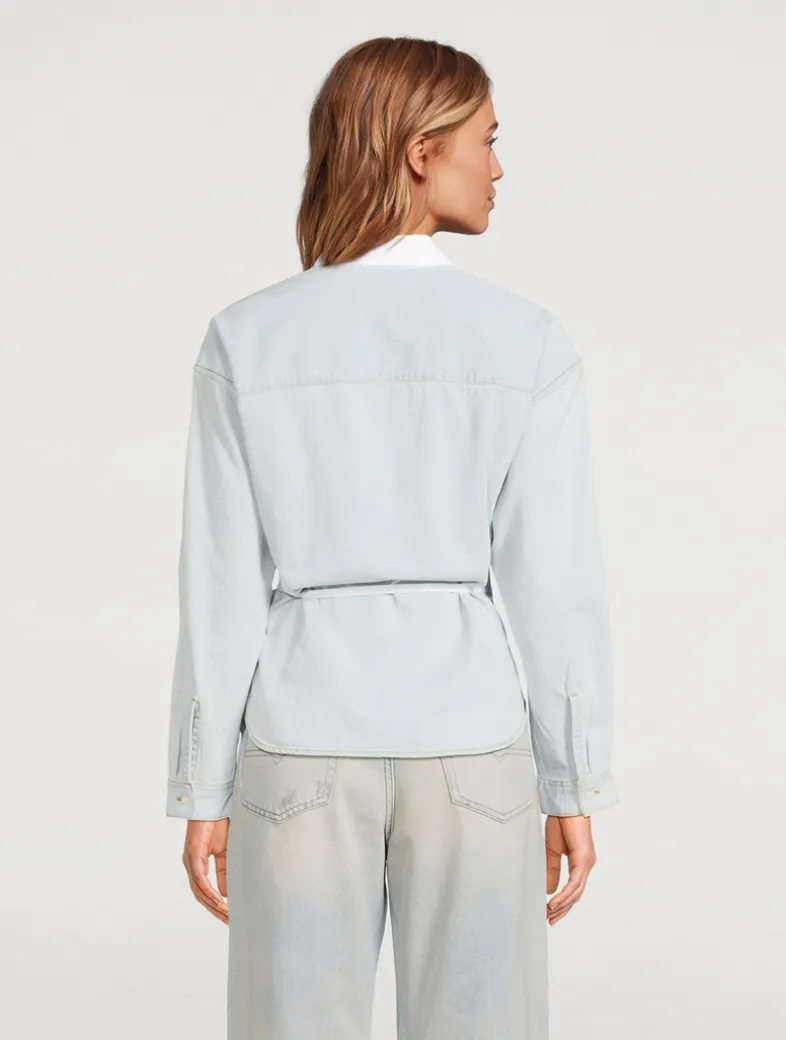 C-Delphi Poplin Wrap Shirt