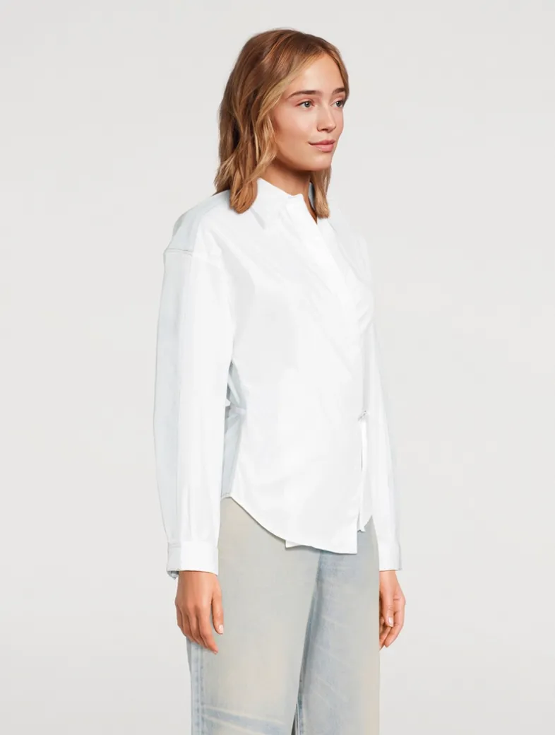 C-Delphi Poplin Wrap Shirt