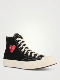CDG PLAY x Converse Chuck 70 High-Top Sneakers