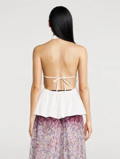 Ceana Poplin Halter Top