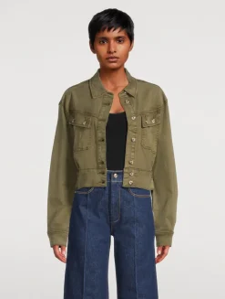 Cerra Cropped Denim Jacket