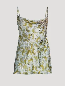 Chai Embellished Silk Cami