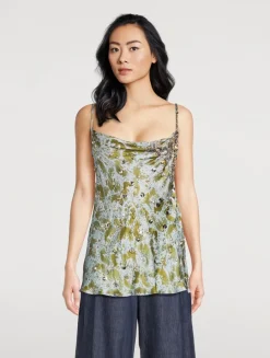 Chai Embellished Silk Cami