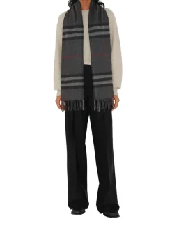 Check Cashmere Scarf