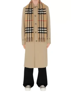 Check Cashmere Scarf