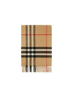 Check Cashmere Scarf