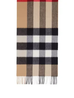 Check Cashmere Scarf