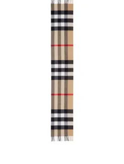 Check Cashmere Scarf