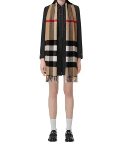 Check Cashmere Scarf