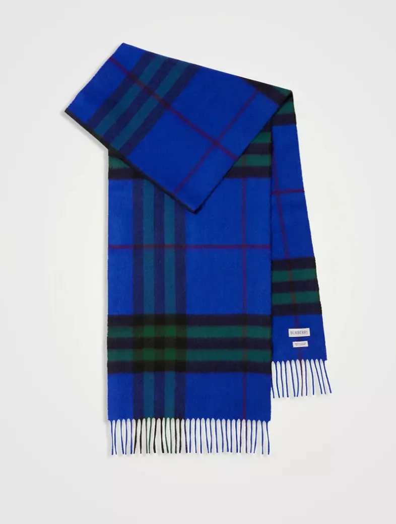 Check Cashmere Scarf