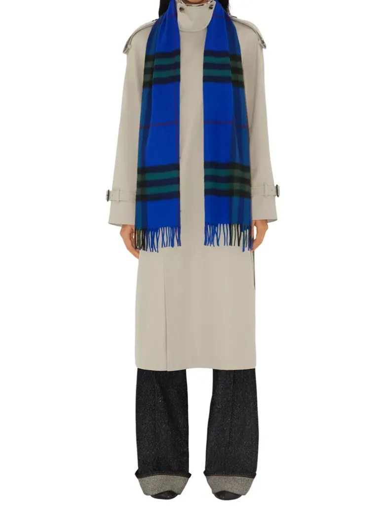 Check Cashmere Scarf