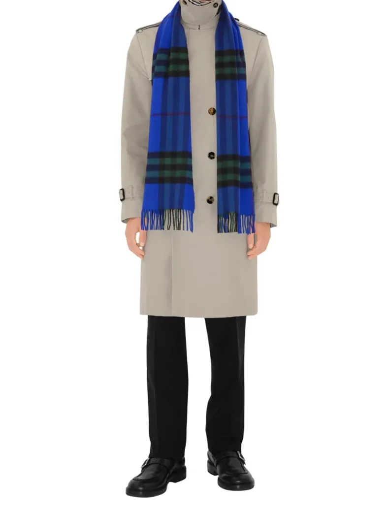 Check Cashmere Scarf