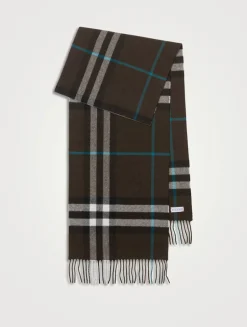 Check Cashmere Scarf