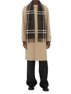 Check Cashmere Scarf