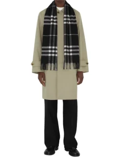 Check Cashmere Scarf