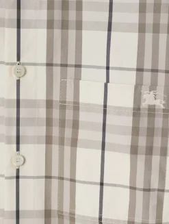 Check Cotton Shirt Dress