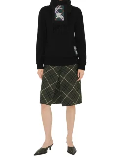 Check Label Cashmere Scarf