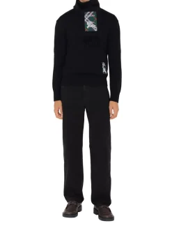 Check Label Cashmere Scarf