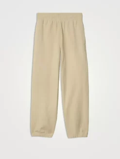 Check Label Cotton Jogging Pants