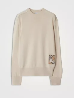 Check Label Wool Sweater