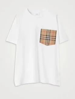 Check Pocket Cotton T-shirt