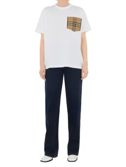 Check Pocket Cotton T-shirt