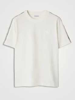 Check Trim Cotton T-shirt