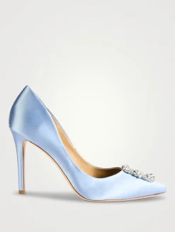 Cher Embellished Satin Pumps