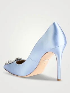 Cher Embellished Satin Pumps