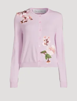 Cherry Blossom Threadwork Cardigan