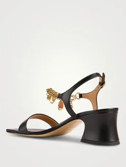 Chloé Charms Leather Sandals