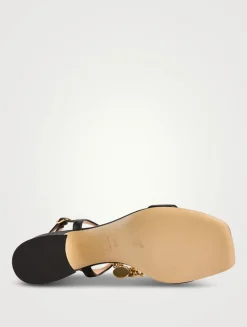 Chloé Charms Leather Sandals