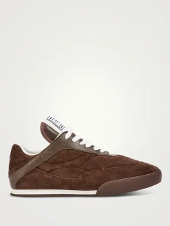 Chloé Kick Suede And Mesh Sneakers