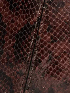 Chloé Spin Python-Embossed Leather Tote Bag