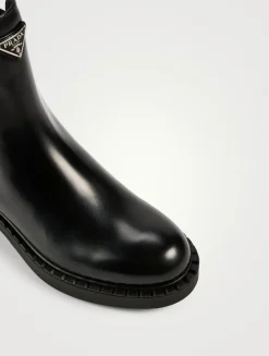 Chocolate Leather Chelsea Boots