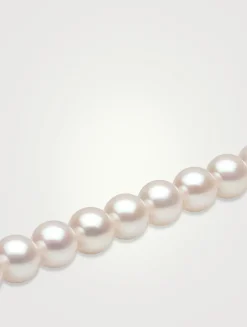 Classic 18K Gold AA Akoya Pearl Necklace