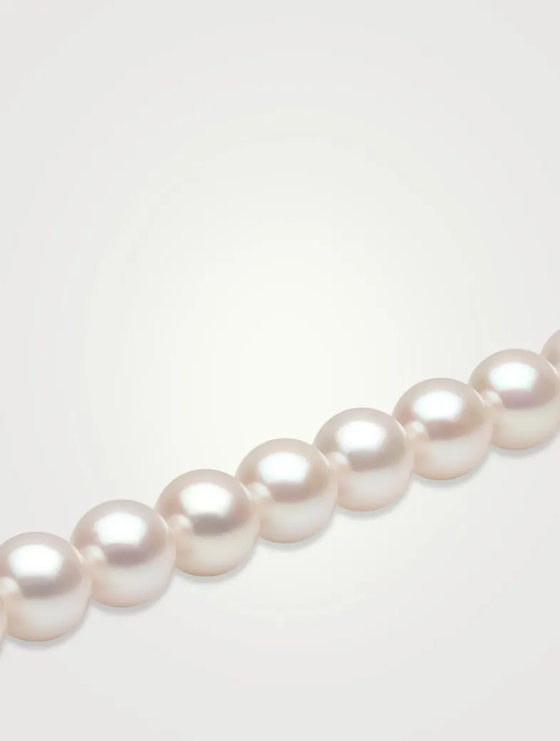 Classic 18K Gold AA Akoya Pearl Necklace