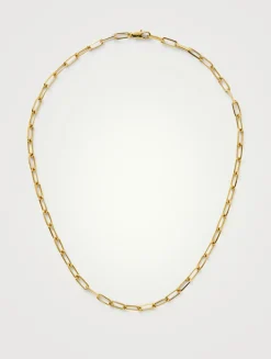 Classic Mini Short Paperclip Chain Necklace