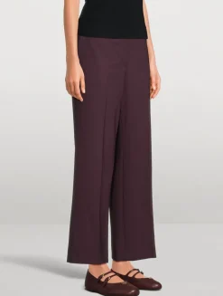 Classic Stretch Wool Suit Pants