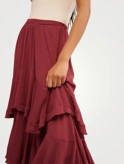 Clementine Tiered Maxi Skirt