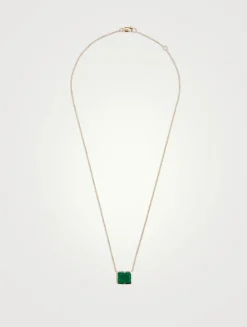 Cléo Daniela 14K Gold Emerald Cut Necklace