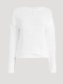 Coated Cotton Sweater