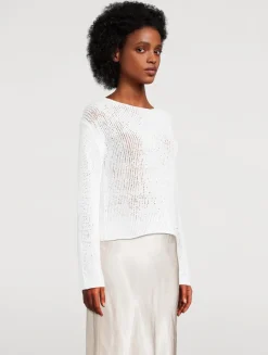 Coated Cotton Sweater